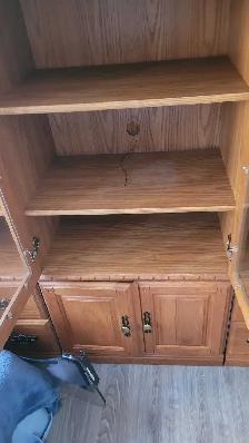 3 Piece Oak Finish Wall.Cabinet - Photo 5