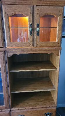 3 Piece Oak Finish Wall.Cabinet - Photo 7