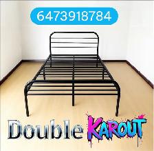 Store Closing: Heavy-Duty double Bed Frame No Box Spring Needed - Photo 3