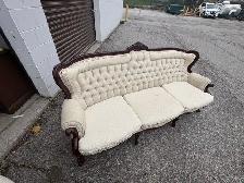 Free delivery used Vintage Style Tufted Sofa and Armchair Set - Photo 4