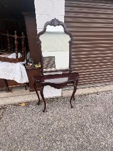 Free delivery used Vintage Style Console Table with Mirror