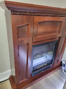36' Electric, Corner Fireplace, TV Stand with Storage for Sale - Photo 3