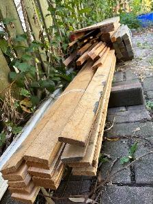 wood from roof strapping