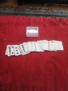 Miniature playing cards plus a game