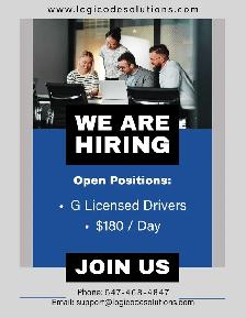 GTA DELIVERY JOBS- HIRING NOW