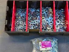 Tool Shop Storage Organizer W Zink Plated Split & Flat Washers - Photo 3