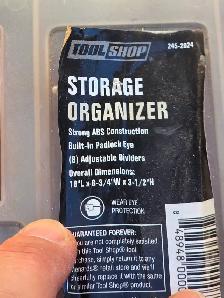 Tool Shop Storage Organizer W Zink Plated Split & Flat Washers - Photo 7