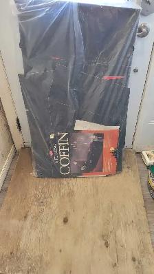 Halloween  Black Cardboard Coffin - Photo 2