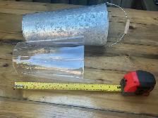 Galvanized Metal Flower Bucket With Wooden Handle ! - Photo 5