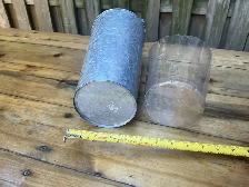 Galvanized Metal Flower Bucket With Wooden Handle ! - Photo 6