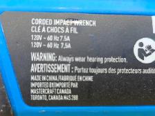 Mastercraft 7.5A Corded Single Speed 1/2' Impact Wrench - Photo 5