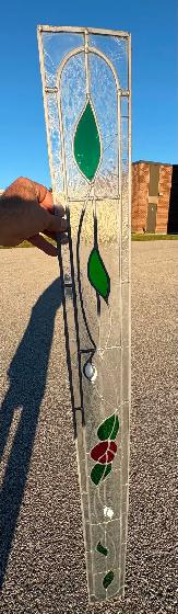 Edwardian Style Stained Glass Panel (w Floral & Leaf Motifs) - Photo 6