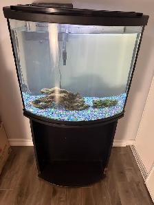 30 gallon aquarium tank, including stand, light, heater&etc