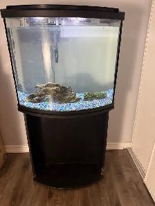 30 gallon aquarium tank, including stand, light, heater&etc - Photo 3