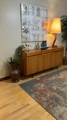 Mid century TEAK TECK. Buffet, bibliothèque, bar, bahut disques - Photo 3