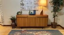 Mid century TEAK TECK. Buffet, bibliothèque, bar, bahut disques - Photo 4