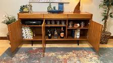 Mid century TEAK TECK. Buffet, bibliothèque, bar, bahut disques - Photo 5