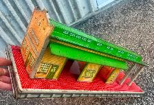 Tin Lithographed Toy Building ('Freight Terminal'. "Marx Toys")