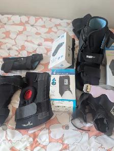 Ossur assorted wrist, hand, ankles and foot braces
