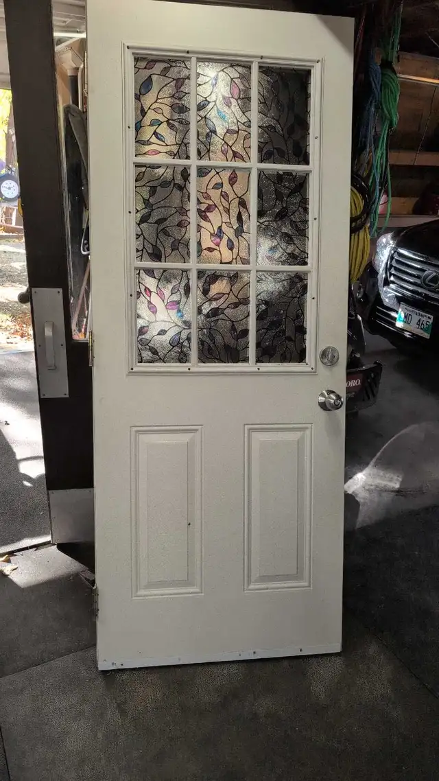 32'steel insulated door with window