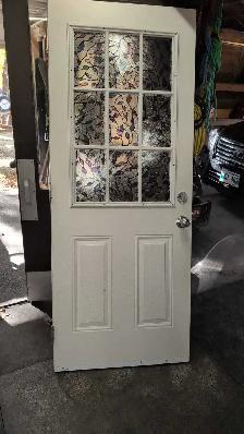 32'steel insulated door with window