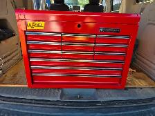 Mastercraft Full Depth 12 Drawers Red/Black Tool Chest USA Made1 - Photo 2