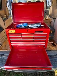 Mastercraft Full Depth 12 Drawers Red/Black Tool Chest USA Made1 - Photo 3