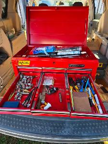 Mastercraft Full Depth 12 Drawers Red/Black Tool Chest USA Made1 - Photo 7