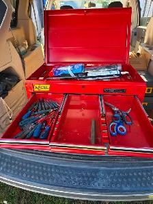 Mastercraft Full Depth 12 Drawers Red/Black Tool Chest USA Made1 - Photo 8