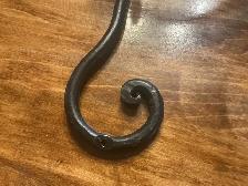 Vintage Wrought Iron Wall-Mounted Hook & Ring ! - Photo 7