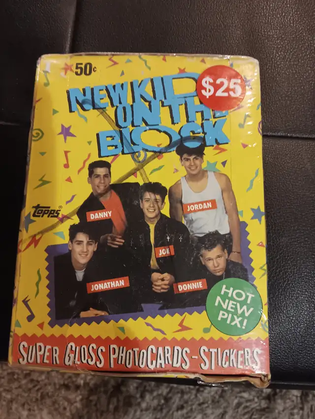 1989 Unopened Topps New Kids on the Block Trading Cards Box