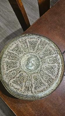 Boîte ronde vintage en métal (Guildcraft, New York) - Photo 2