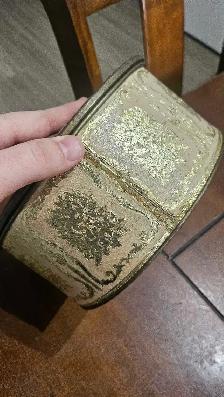 Boîte ronde vintage en métal (Guildcraft, New York) - Photo 3