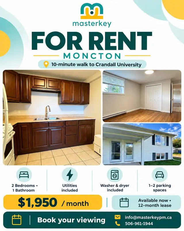 2-Bedroom Lower-Level Apartment | Utilities Included