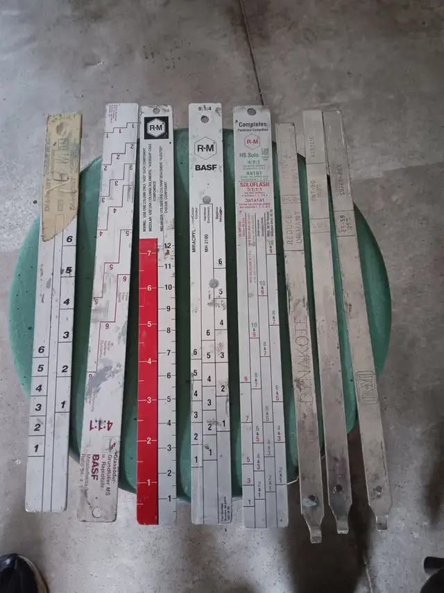 Body Shop Measuring Rulers