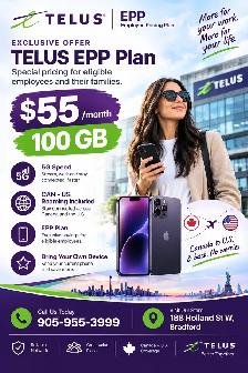 TELUS EPP Plan – 100GB