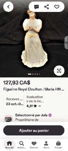 Figurine MARIA en porcelaine (HN 3381, Royal Doulton) - Photo 9