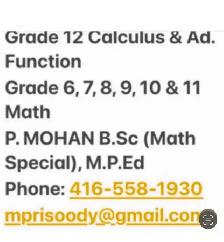 HIGH-SCHOOL-MATH.TUTOR($30/Hr)-4165581930-Scarborough