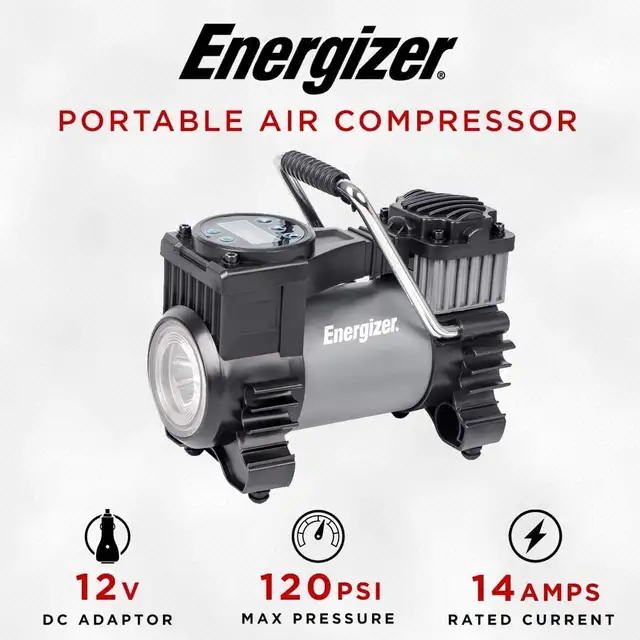 Energizer 12V 120PSI Air Compressor