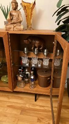 Mid century modern. TEAK TECK. Vitrine, sideboard, vinyl record - Photo 5