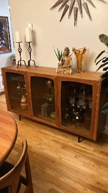 Mid century modern. TEAK TECK. Vitrine, sideboard, vinyl record - Photo 6