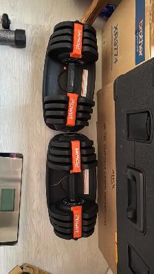 Powet Adjustable Dumbbells – Pair with Trays – $150 - Photo 3