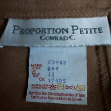 JUPELONGUE NEUVE VELOURBEIGE GR12FEM 28'AJUSTABLEPOUR FEM $15.00 - Photo 2