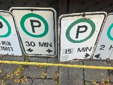 5 Vintage Metal Parking Limit Signs ! - Photo 8