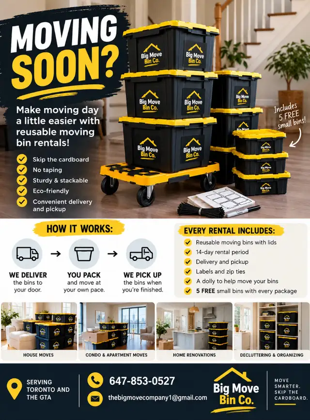 Moving Soon? Make Moving Day Easier!