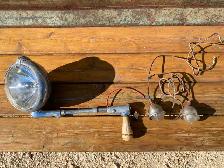 Vintage Unity automotive spotlight and 2 1930’s running lights