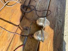 Vintage Unity automotive spotlight and 2 1930’s running lights - Photo 3