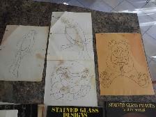 Vintage Stained Glass pattern books (two) from the 1970's - Photo 3