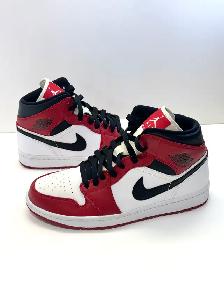 Nike Air Jordan 1 Mid Chicago Red White Black