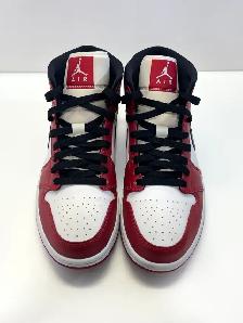 Nike Air Jordan 1 Mid Chicago Red White Black - Photo 3